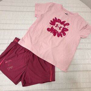 Under Armour Light Pink and Dark Pink Active Set
